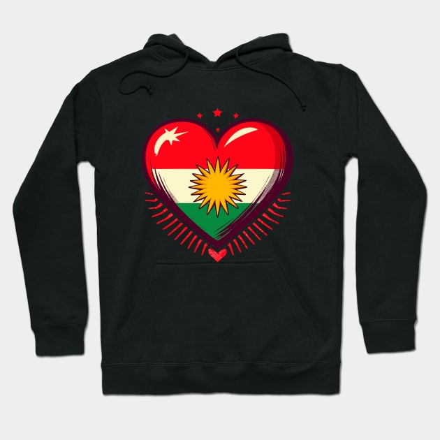 Biji kurdistan freedom and love Hoodie by TomFrontierArt